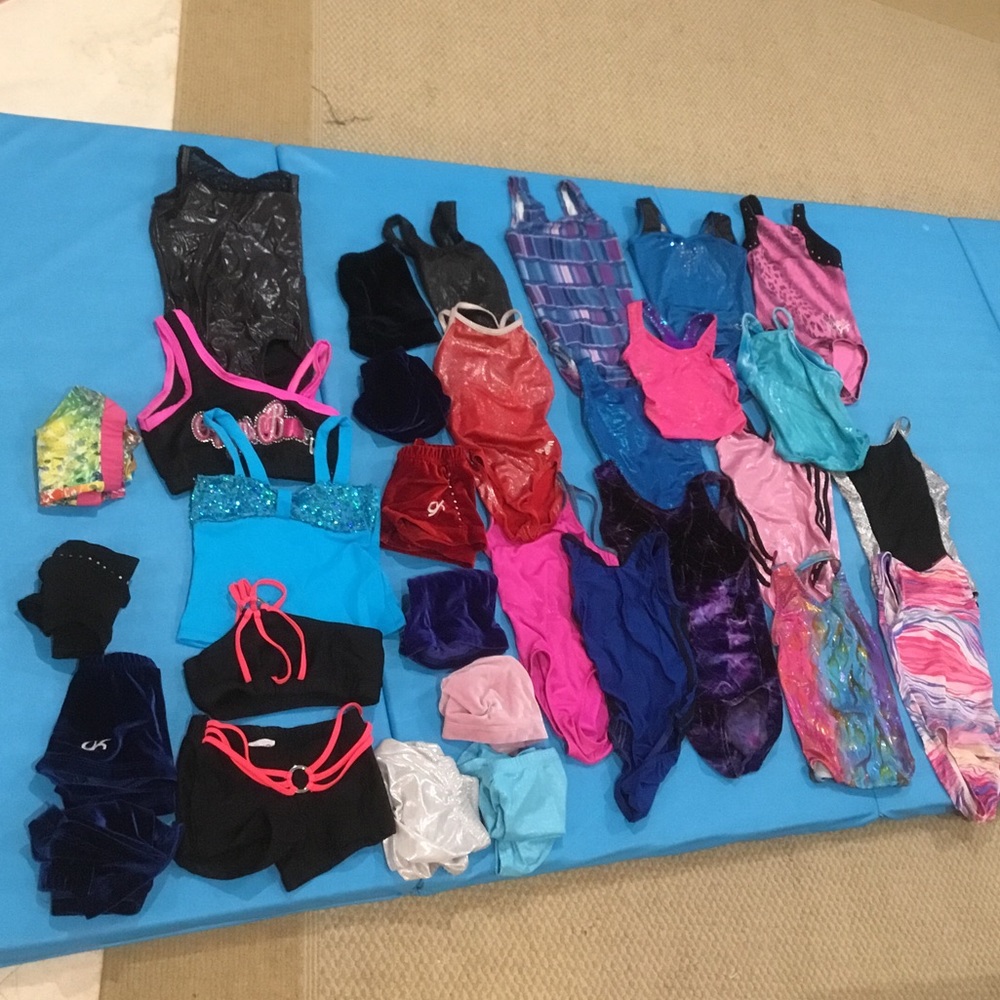 Giant Gymnastics, cheer, and dance clothes lot